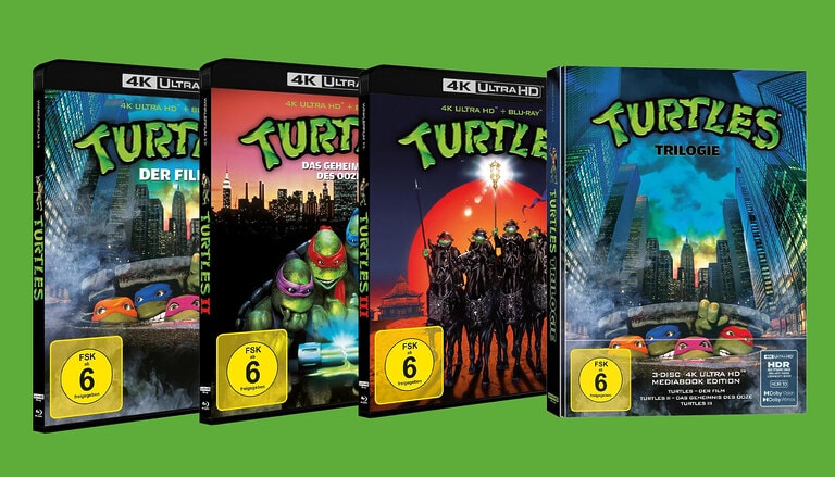 Kawabunga! Die Turtles-Kultfilme erscheinen im November 2026 auf 4K UHD Blu-ray