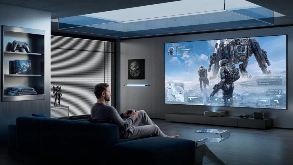 Mit echten 120Hz möchte der AWOL LuxVision nicht nur Gamer ansprechen, sondern auch Heimkinofans, die eine perfekte Zwischenbildberechnung suchen.
