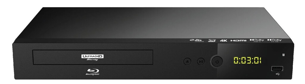 Der Laser Blu-BD4K-384 steht für einen Multi-Region-UHD-Blu-ray-Player.