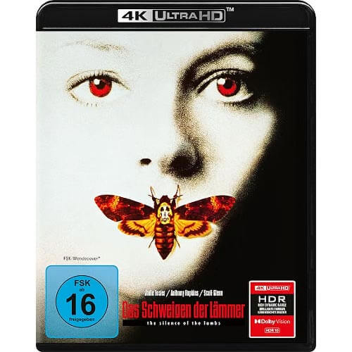 "Das Schweigen der Lämmer" jetzt auch als günstige Standard 4K Blu-ray.