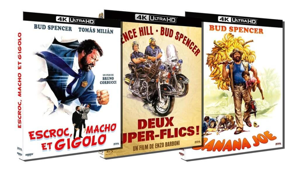 In Frankreich sind schon mehrere Filme des Action-Duos Bud Spencer und Terence Hill auf 4K UHD Blu-ray veröffentlicht worden - jedoch ohne deutsche Tonspur.