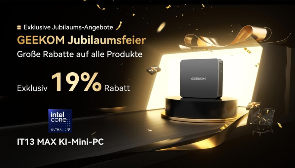 Den Geekom IT13 Max gibt es jetzt im Anniversary-Sale mit 19 Prozent Rabatt!
