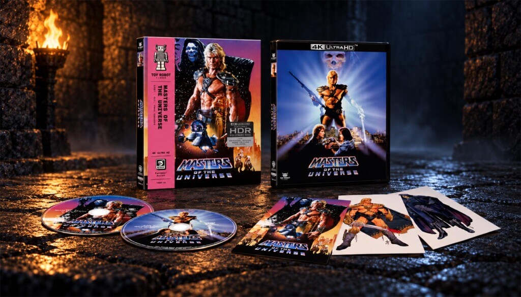 Der Kult-Klassiker "Master of the Universe" (1987) erscheint in einem aufwendig restaurierten 4K Blu-ray Mediabook inkl. einem neuen "Extended Preview Cut" und Dolby Atmos!