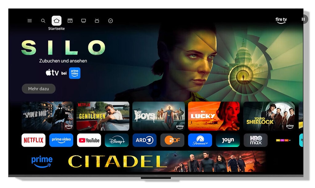 Die Nutzeroberfläche bildet den Branchenstandard ab. Das hauseigene Vega-OS‑Betriebssystems nimmt Powerusern die Freiheit, Apps via Sideloading auf den neuen Amazon Fire TV Stick 4K zu laden.