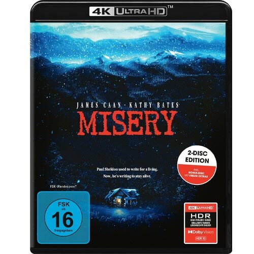 Misery erscheint als günstige Standard 4K Blu-ray.
