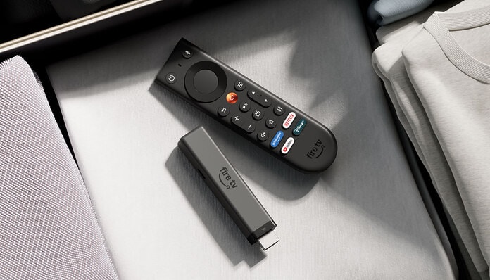 Amazon Fire TV Stick 4K mit Alexa-Sprachfernbedienung und Streaming-Tasten für Netflix, Prime Video, Disney+ und YouTube