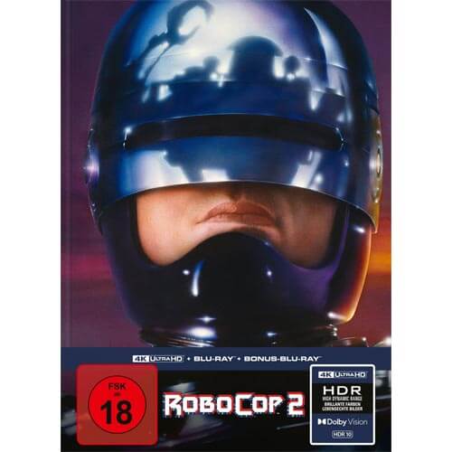 RoboCop 2 im Capelight-Exklusivem 4K Blu-ray Mediabook (3 Discs)