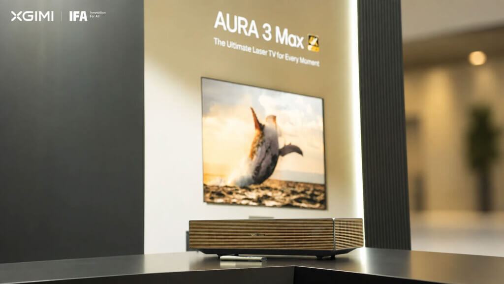 Die neuen XGIMI Aura 3 Max & Pro dürften für unsere Leser wohl am interessantesten sein. Erstmals liefert der 4K-UST-Laser-Projektor 4K-Auflösung mit echten 120 Hz.