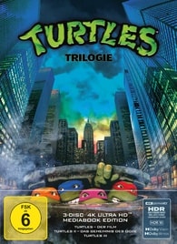 Turtles Trilogie (Teenage Mutant Ninja Turtles I-III) – 4K Blu-ray Mediabook