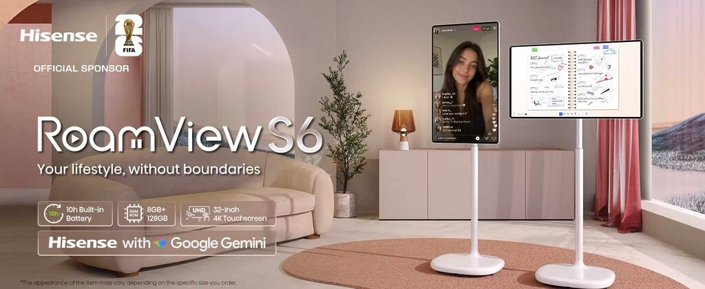 Der Hisense RoamView S6 attackiert direkt den LG StanbyME.
