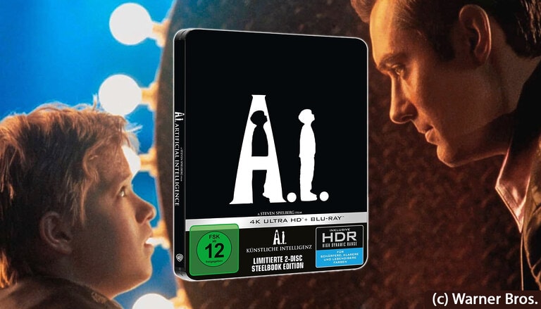25 Jahre später aktueller denn je: Steven Spielbergs „A.I.“ erscheint im limitierten 4K-Steelbook