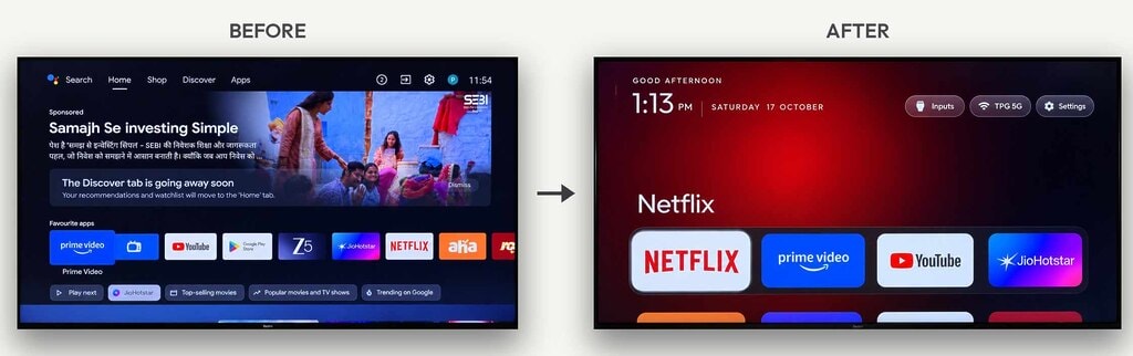 Cleanyourtv räumt bei Google TV auf.