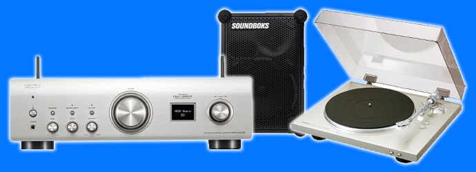 Auch im Bereich Lautsprecher, Bluetooth-Boxen und Hifi gibt es einiges zu entdecken.