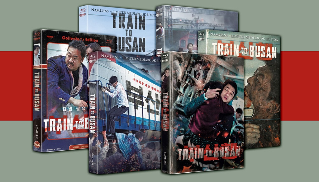 Der Zombiefilm "Train To Busan" erscheint erstmals auf 4K UHD Blu-ray in sieben unterschiedlichen Medaibook-Varianten inkl. dem Anime-Film "Seoul Station"