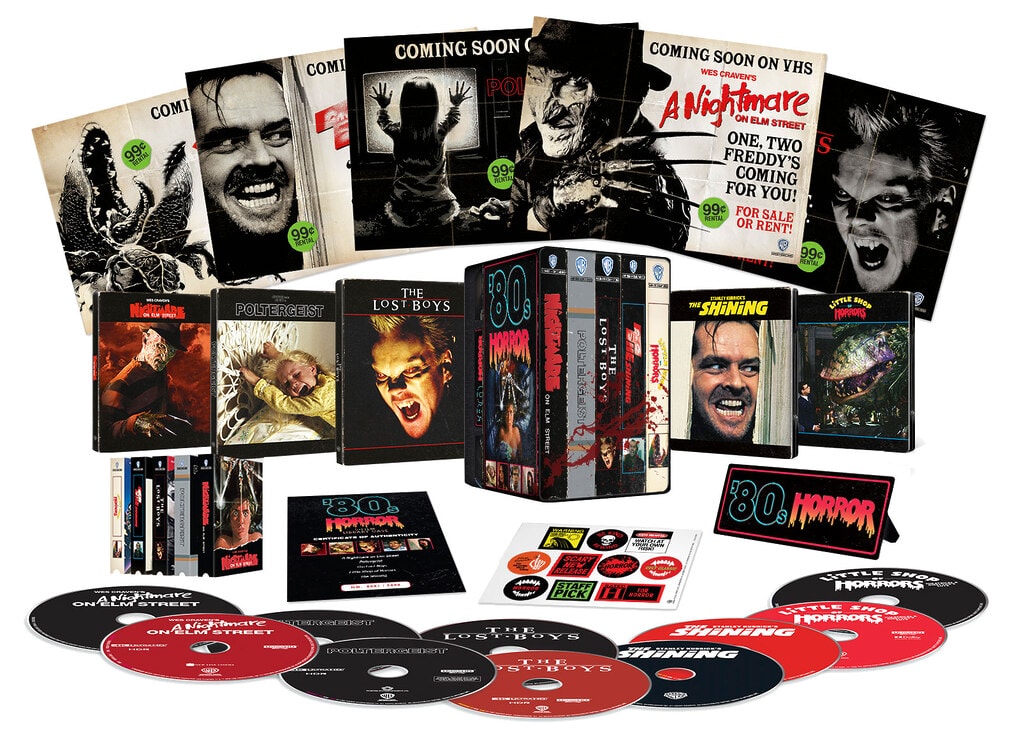 Das Library-Case im VHS-Look gefällt uns richtig gut und wertet die 4K Blu-ray Steelbooks der Warner Bros. "80s Horror Ultimate Collection" so richtig auf!
